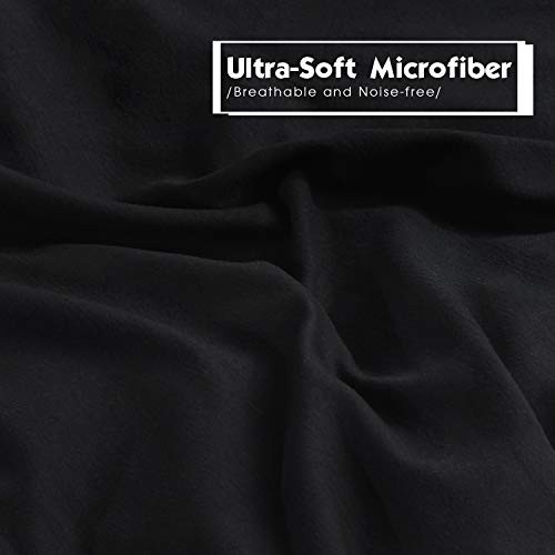 3 Pieces California King Comforter Set, Modern Breathable Oversized King Black - Picture 4 of 6