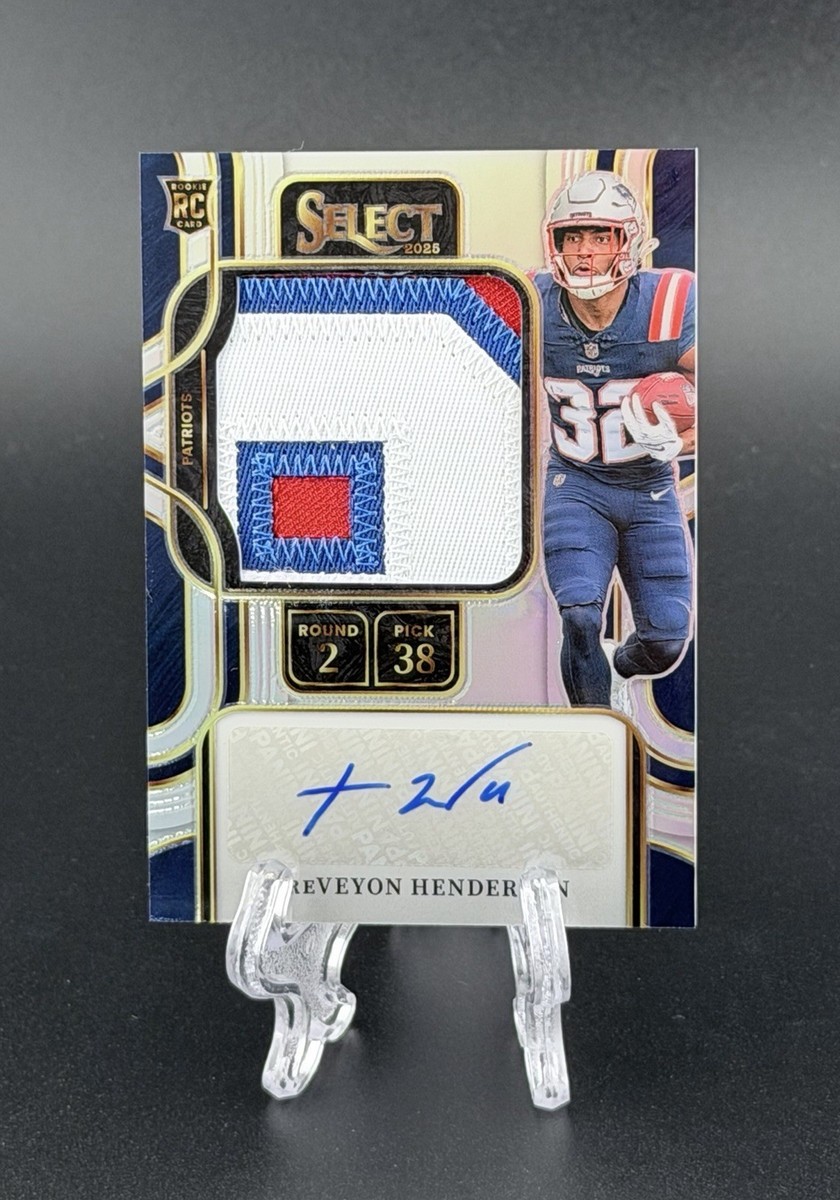 2025 Panini Select TREVEYON HENDERSON Prime Selection Silver RPA