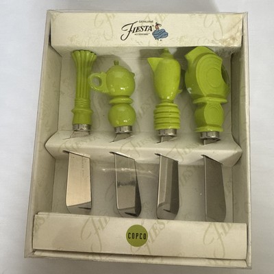 Fiesta Fiestaware Set of 4 Chartreuse Stainless Steel Spreaders Knives