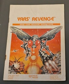 Yars' Revenge +Manual +Comic Atari 2600/7800/2600+/7800+ TESTED WORKS