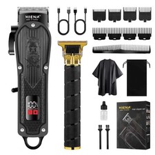 Professional Hair Clippers Set for Men,Cordless Rechargeable Trimmers Kit and...