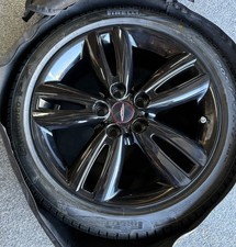 GENUINE MINI COOPER S JCW 17” BLACK ALLOY WHEEL  F55 F56 F57 & New Pirelli P7.