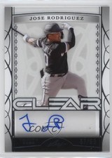 2022 Leaf Trinity Clear Silver Foil 57/99 Jose Rodriguez #CA-CK1 Auto 03j5