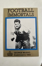 1985-88 Football Immortals - George Musso #88 (RC)