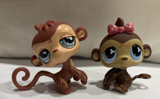Hasbro LPS Littlest Pet Shop Monkeys Bows 501 and 485