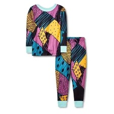 Nightmare Before Christmas Girl's Sally Patchwork Soft Pajama Set, Size 12