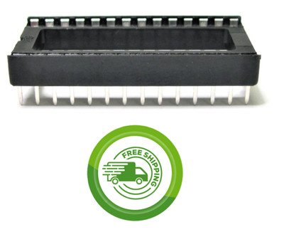 (34x) 28 Pin IC Dip Socket - 0.6'' Row Spacing - 0.100'' Pitch (2.54) -Tin Plated