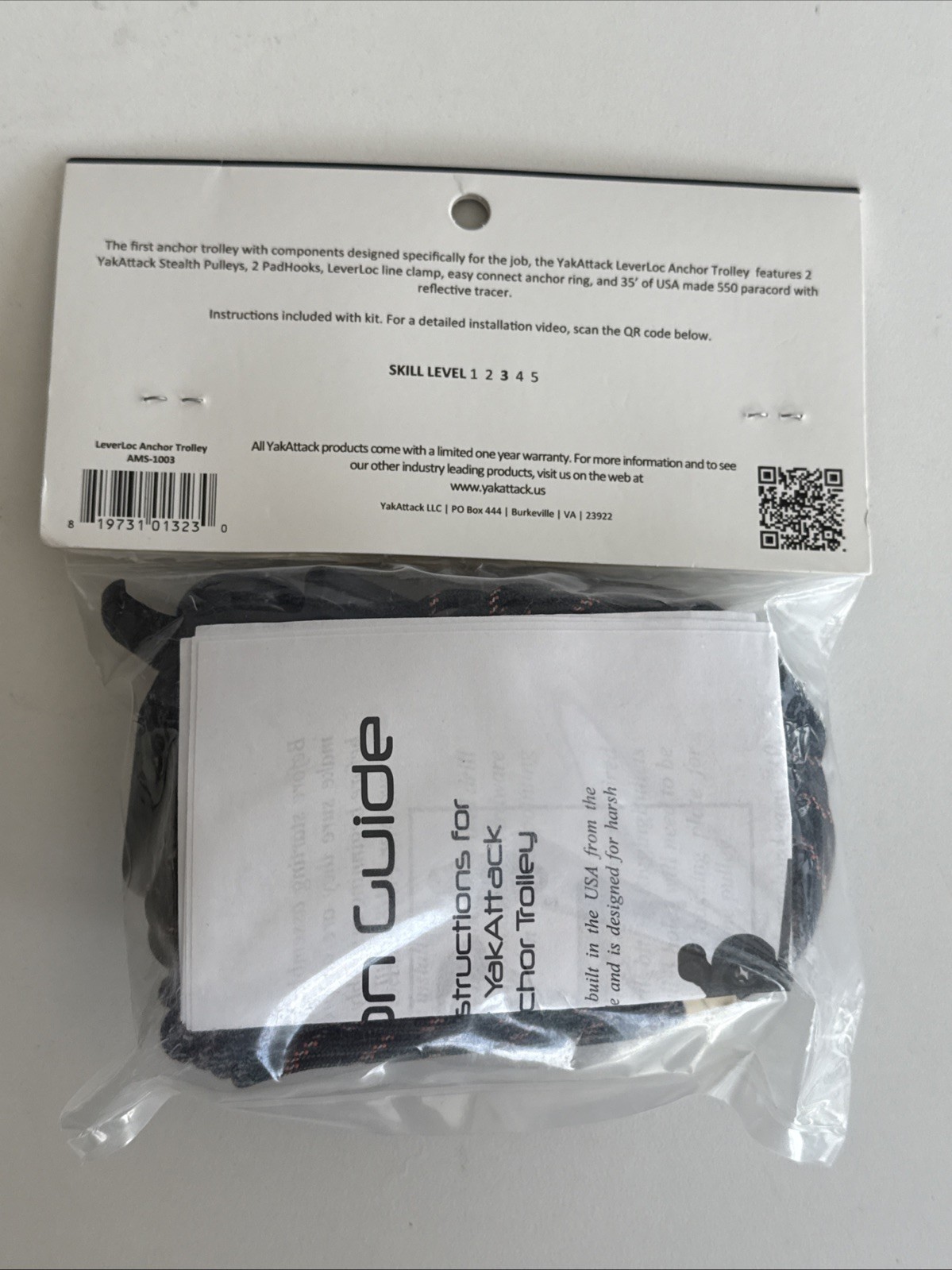 YakAttack Kayak LeverLoc Anchor Trolley AMS-1003