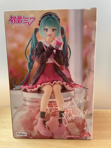 Tapón de fideos Hatsune Miku fecha de otoño rosa ver figura FuRyu VOCALOID TAITO - Imagen 3 de 12