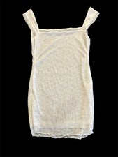 Boho Havena Cream Broderie Anglaise Mini Dress - Size 8-10 Holiday Chic