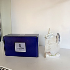 VTG Lladro Porcelain Scroll w/ Bird 07677 Society Art Brings Us Together in Box