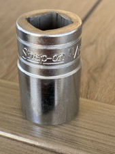 Snap-On Tool TW221 1/2 Dr 6Pt SAE 11/16 Flank Dr Shallow Socket USA 1985 VTG VGC
