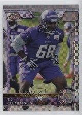 2015 Topps Chrome Rookies Retail X-Fractor TJ Clemmings #163 11h3