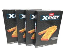 Zuru X-Shot Pro Series Clip Pack Orange Half Full Size Magazine 36753 Lot of 4