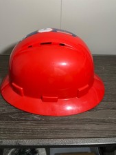 AcerPal New Construction Hard Hat vented red/orange color