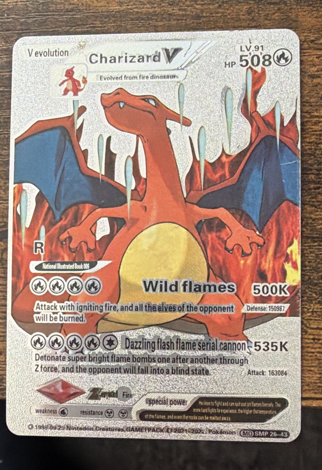 C evolution Charizard V hp508 lvl91