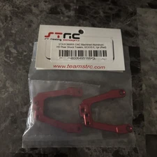 (B1) NEW STRC Aluminum HD Rear Shock Towers Red for SCX10 II STA31380RR