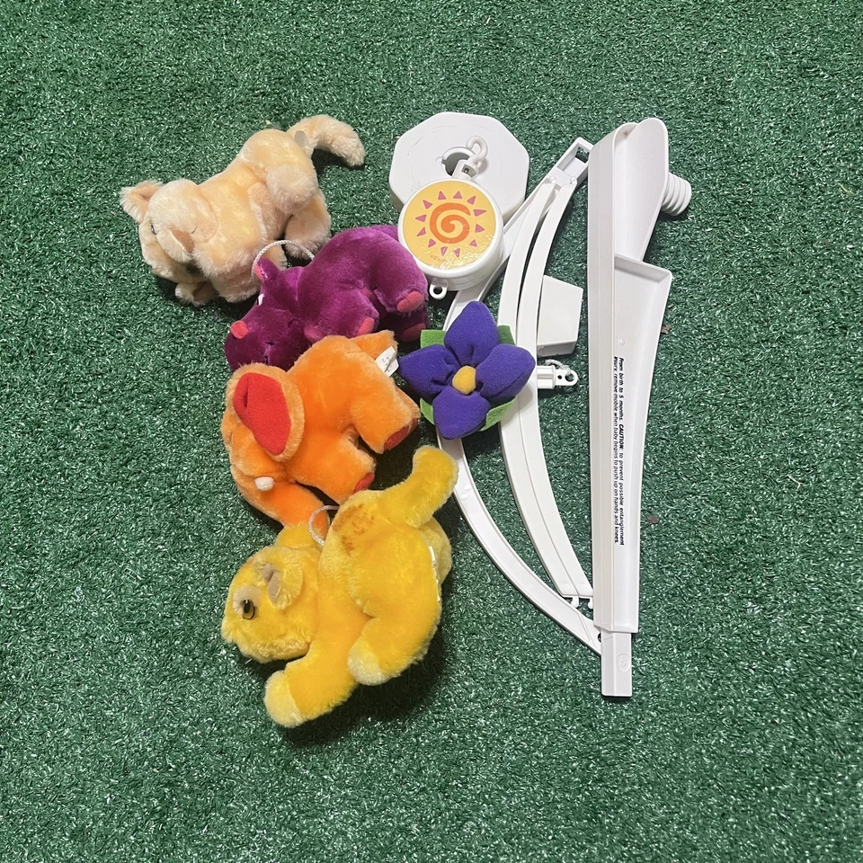 Cuna Musical Móvil Bebé Peluche Decoración Habitación Disney El Rey León Años 90 De Colección Foto 2 de 4