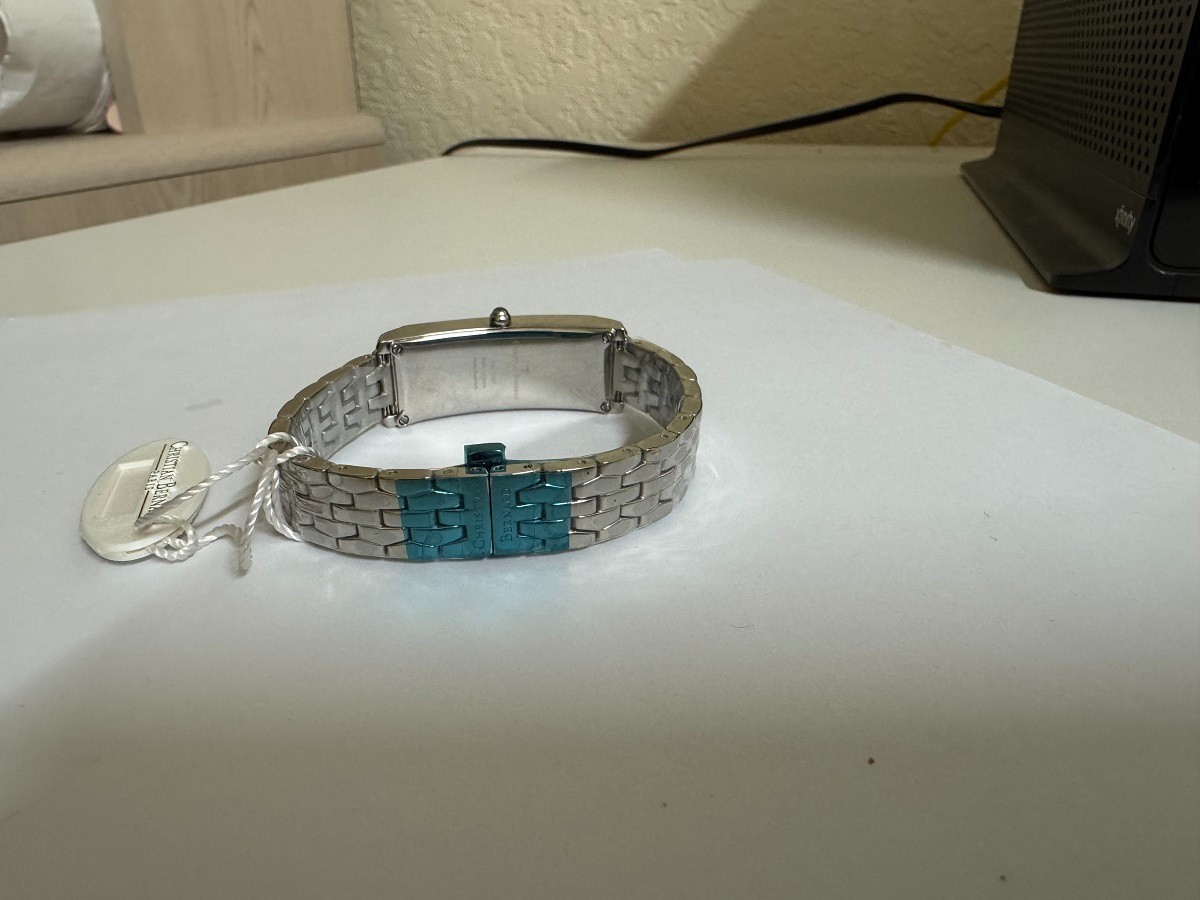 NOS Ladies Christian Bernard Paris Rectangle Watch Made in France