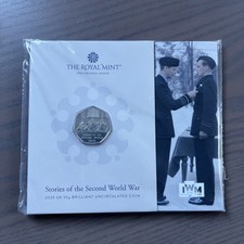2025 Stories of  the Second World War 50p Fifty Pence Coin BU Pack