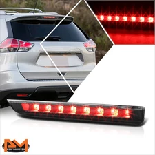 For 14-19 Nissan Rogue Full LED Third 3RD Tail Brake Light Rear Stop Lamp Black