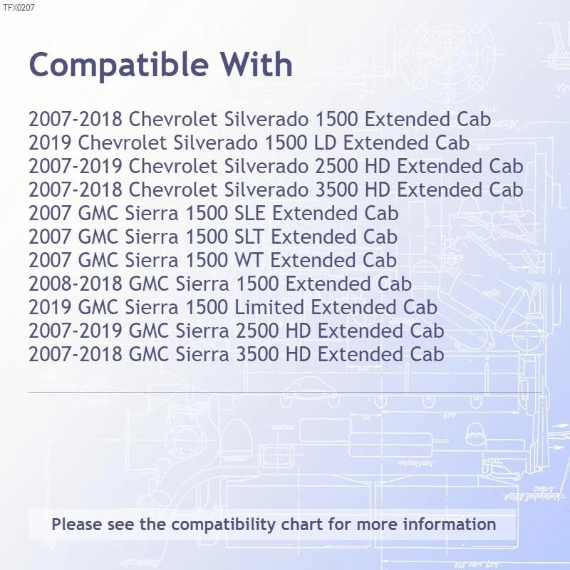 Barra Nerf redonda negra de 3 pulgadas con 2 almohadillas para Silverado/Sierra 2007-19 cabina extendida Foto 3 de 4