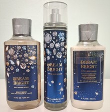 Bath  Body Works Dream Bright 3pc Set Fragrance Mist Body Wash Lotion New