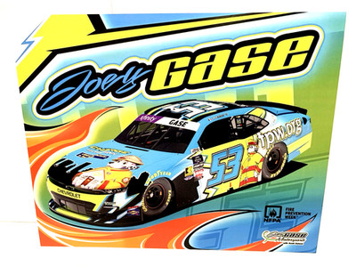 2025 JOEY GASE #53 CHEVROLET FIRE PREVENTION WEEK  XFINITY KANSAS POSTCARD