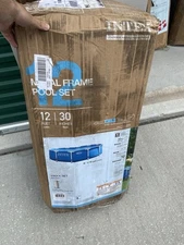 Intex 12' x 30" Metal Frame Above Ground Pool with Filter Pump