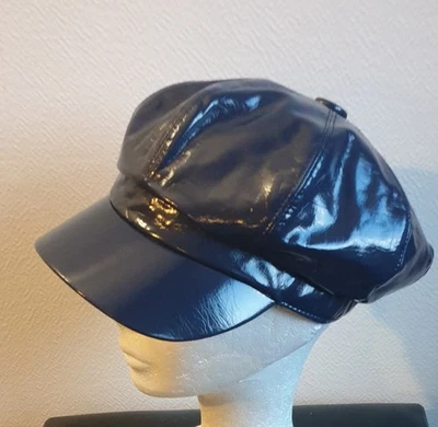Casquette Gavroche simili cuir VERNI Finition Soignée Taille UNIQUE - Photo 1/4