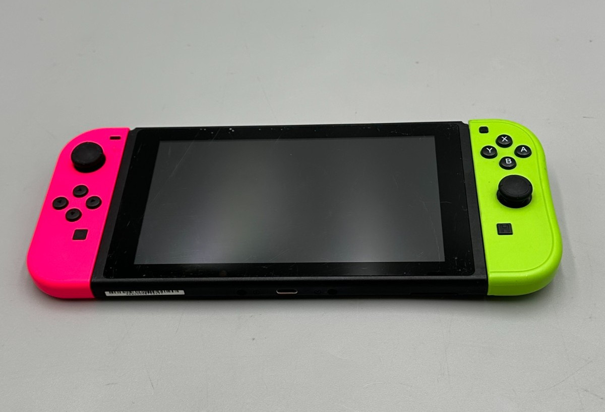 Nintendo Switch HAC-001 32GB Handheld Gaming Console W.Pink/Green JoyCons 32GB C