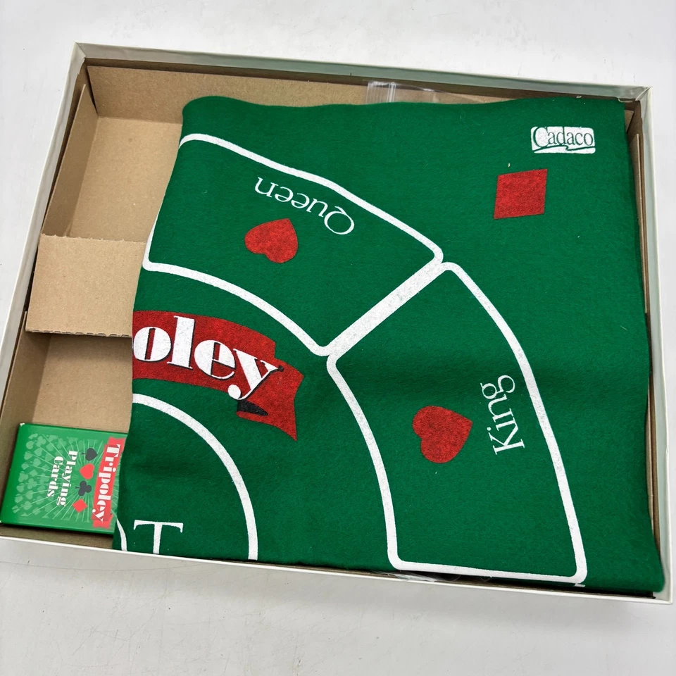 VINTAGE Tripoley Deluxe Edition COMPLETE Cadaco 1999 Cards Poker Hearts Rummy - Image 4 of 4
