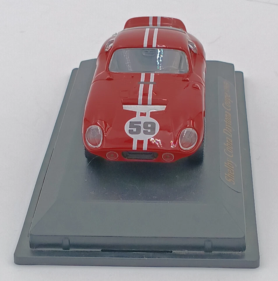 94242RD 1965 Shelby Cobra Daytona Coupe Racing Car Red with White Stripes Mint - Image 4 of 4