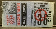 1970's St Louis Cardinals General Admission Ticket Stub $4.00 Price Sku685F