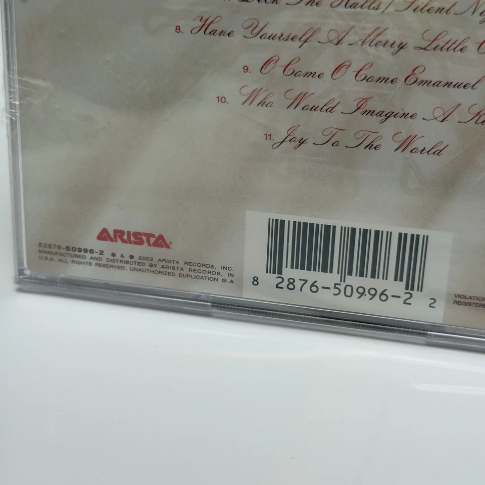 Whitney Houston One Wish Holiday Album Factory Sealed 2003 Arista Nippy Inc - Imagem 4 de 4