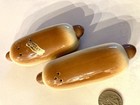 Vintage Hot Dog Salt And Pepper Shakers Virginia Ann Ceramics — photo 5