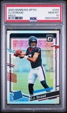 2023 PANINI DONRUSS OPTIC HOLO #244 CJ STROUD ROOKIE RC PSA 10