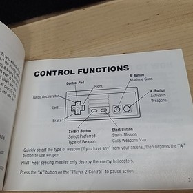 Spy Hunter Nintendo NES Instruction Manual Booklet Only Sunsoft-Vintage!