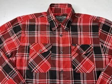 Dixxon Snap-On Tools Limited Edition Flannel Shirt Men’s Large Red Black Plaid