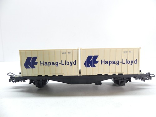 Märklin H0 Containerwagen Hapag-Lloyd, AC, TOP ohne OVP #68372 | Zustand: Gebraucht