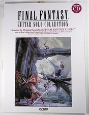 Final Fantasy X  XIII-2 Guitar Solo Collection IMPERFECT Sheet Music Tab w/ CD