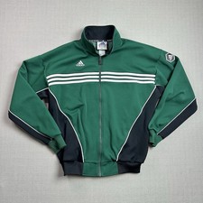 Vtg 90s Rare ADIDAS Soccer Mens Full Zip Track Jacket MEDIUM