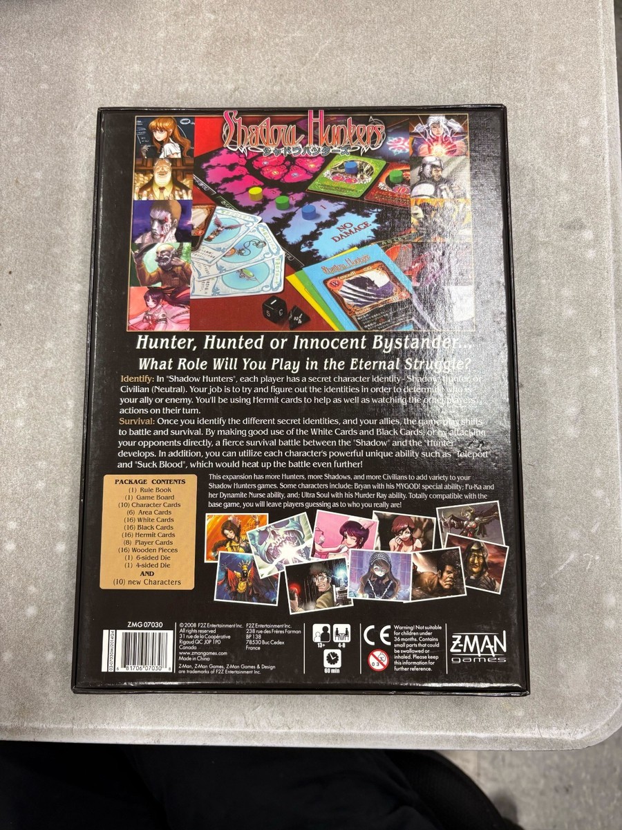 Shadow Hunters Board Game Z-man Games 681706070308 for sale