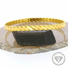 SONDERAKTION WERT 3.580,- Spiral Kordel Armreif 916 Gold 22k 22 KT 19,5cm XXYY
