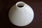 VTG 10" Waffle Milk Glass Torchiere Floor Lamp Diffuser Shade 2-3/4" Fitter
