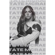 Tate McRae Monochrome Fashion Portrait Poster