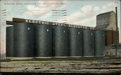 Minneapolis Minnesota Electric Steel Elevator Co mailed 1910 vintage postcard