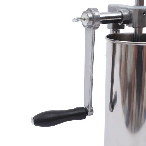 3L Sausage Filler Stuffer Meat Machine Stainless Steel Vertical Salami Maker 6lb - Picture 4 of 11