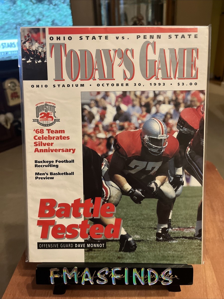 OSU 1993 OHIO STATE vs PENN ST Oct 30 Football Program