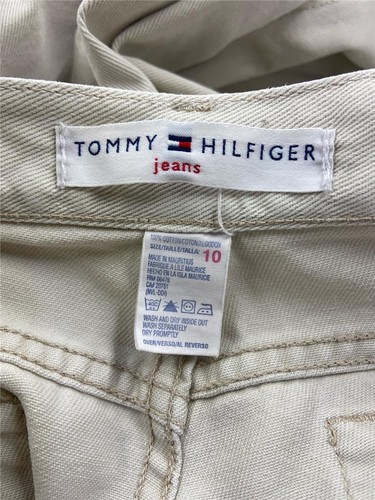 Tommy Hilfiger Off White Cream Women's 5 Pocket Zip Up Jeans Size 10 Tall - Picture 5 of 7